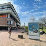 Plakatwerbung an der Hochschule