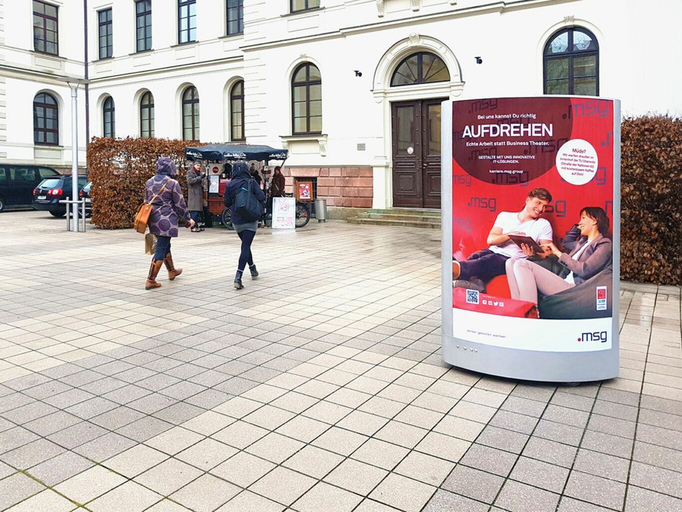 A remote-controlled CLP attracts a lot of attention during promotions on campus