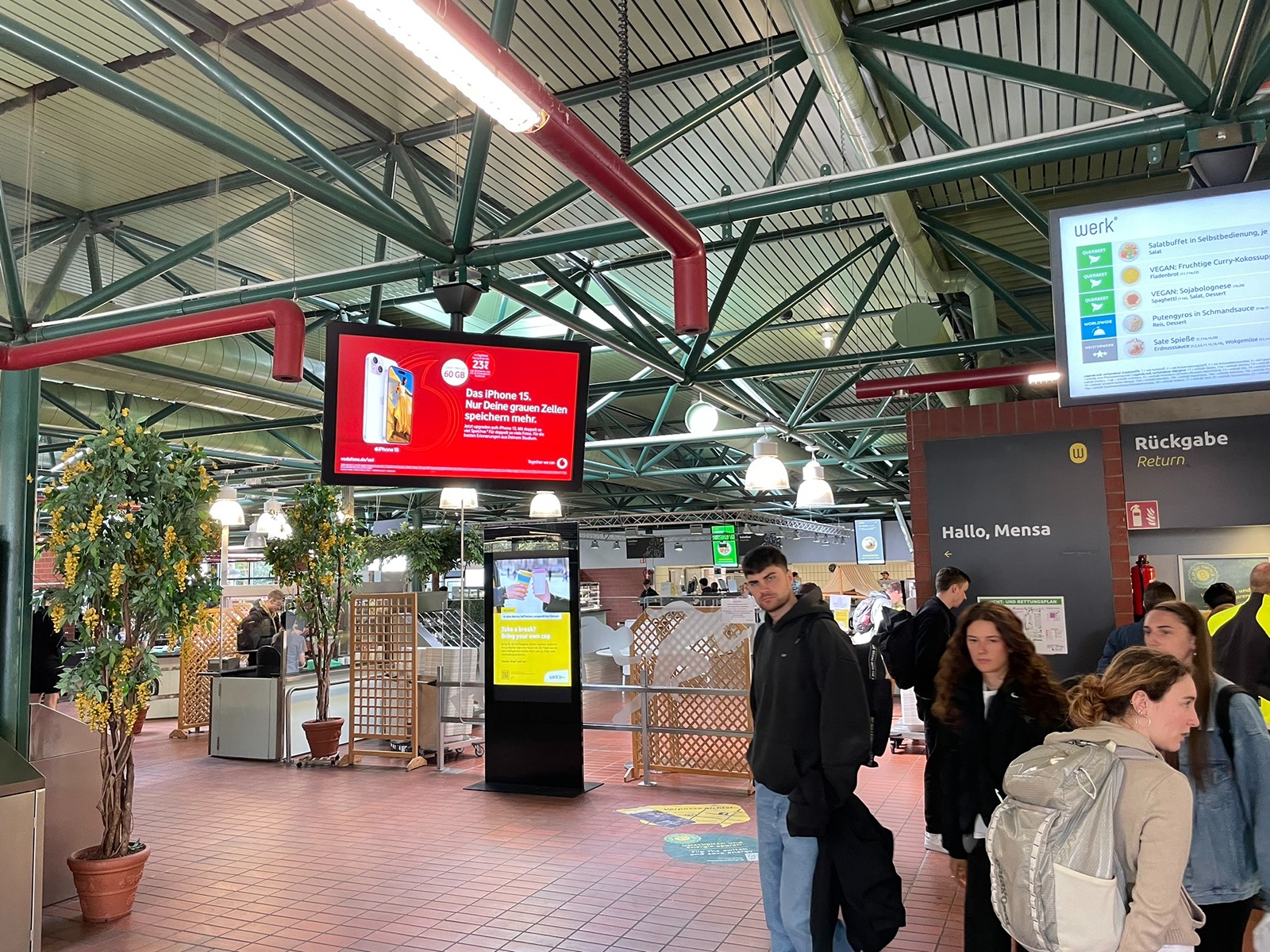 Hochschulwerbung in K&ouml;ln ist auch in der Mensa an der Sporthochschule K&ouml;ln m&ouml;glich