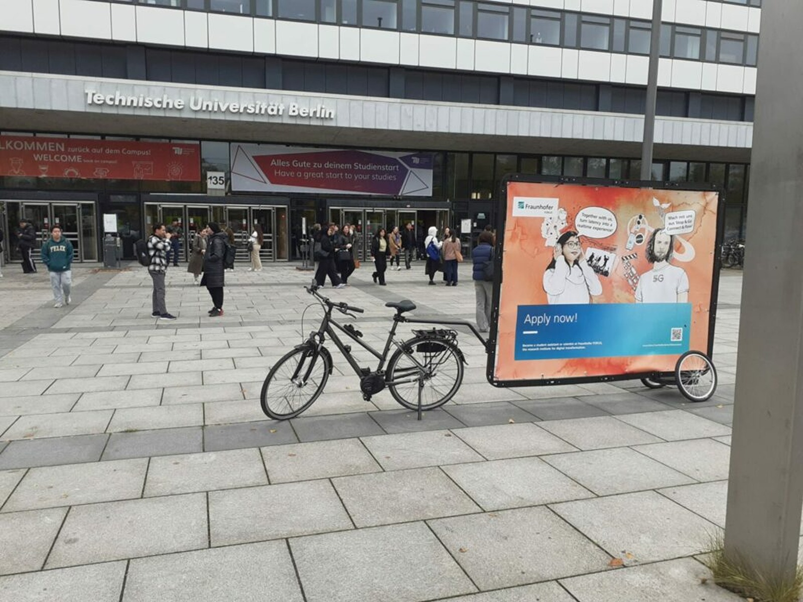 Bicycle advertising in Berlin