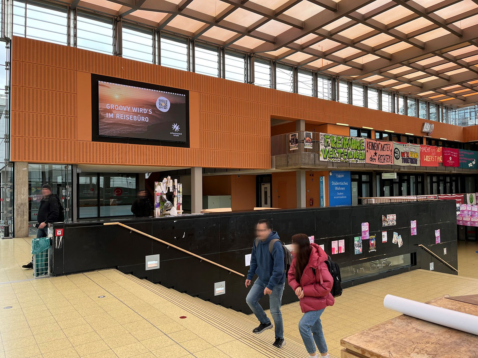 DOOH mit der Videowall an der Universit&auml;t Bremen