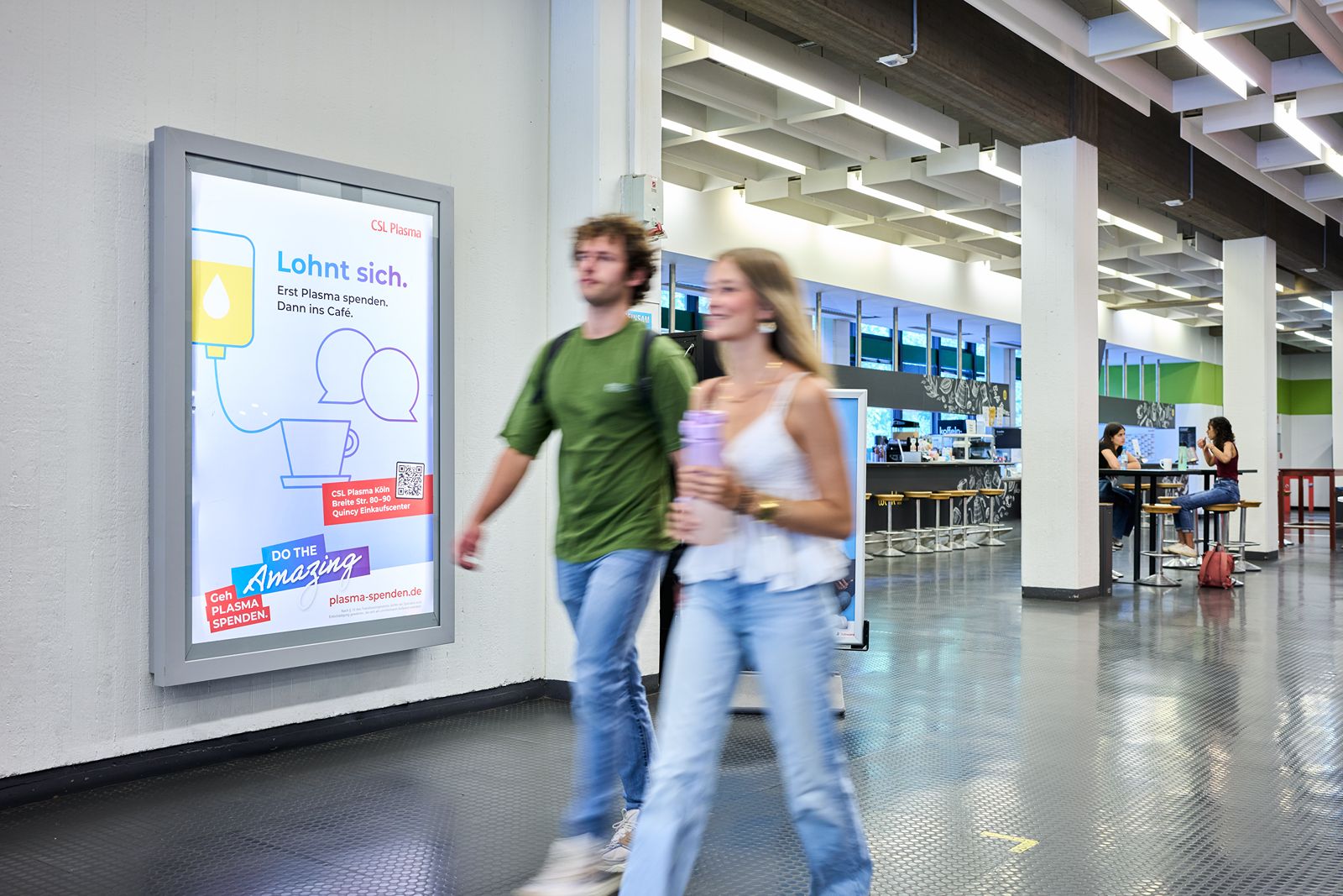 CLP in canteens and cafeterias are particularly popular for product advertising and recruiting