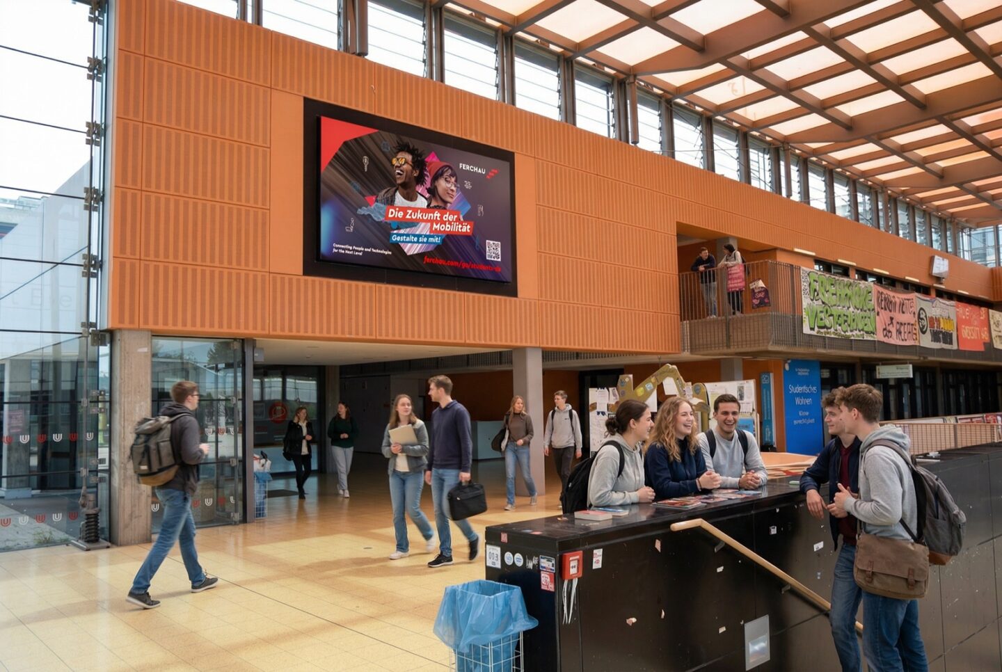 DOOH Videowall in Bremen an der Universität Bremen